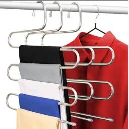 Percha organizadora 5-1 para pantalones. Organizador capas